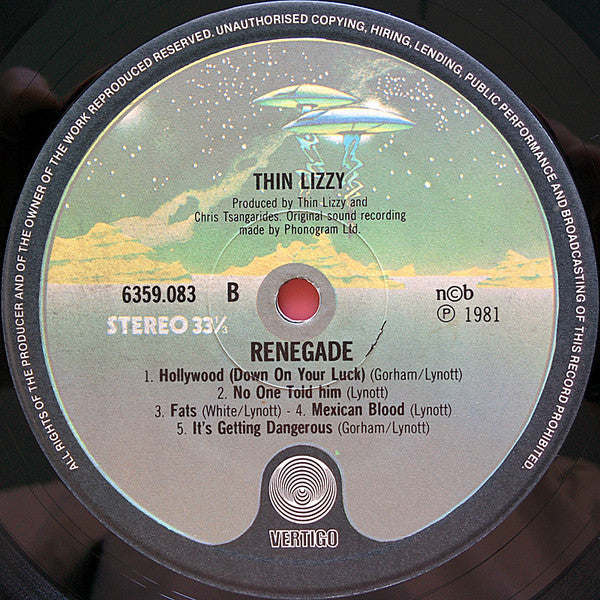 Thin Lizzy ~ Renegade (Vinyl) - Djungel & Jazz