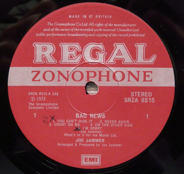 Joe Jammer ~ Bad News (Vinyl) - Djungel & Jazz