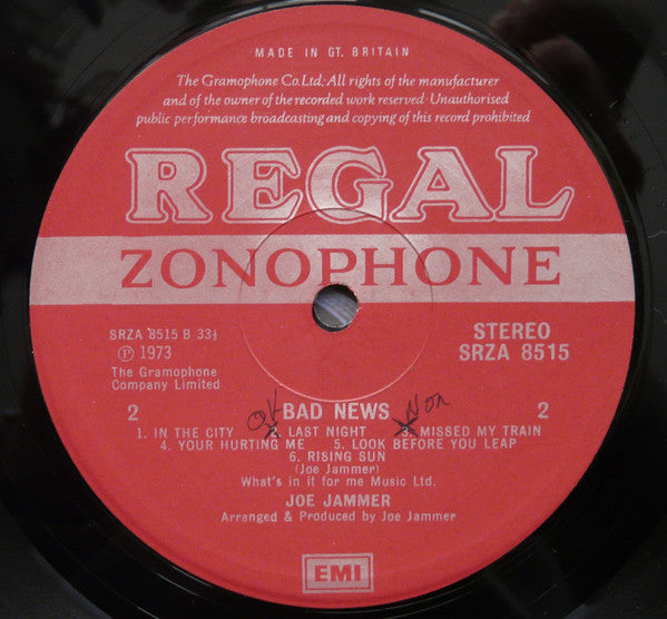 Joe Jammer ~ Bad News (Vinyl) - Djungel & Jazz