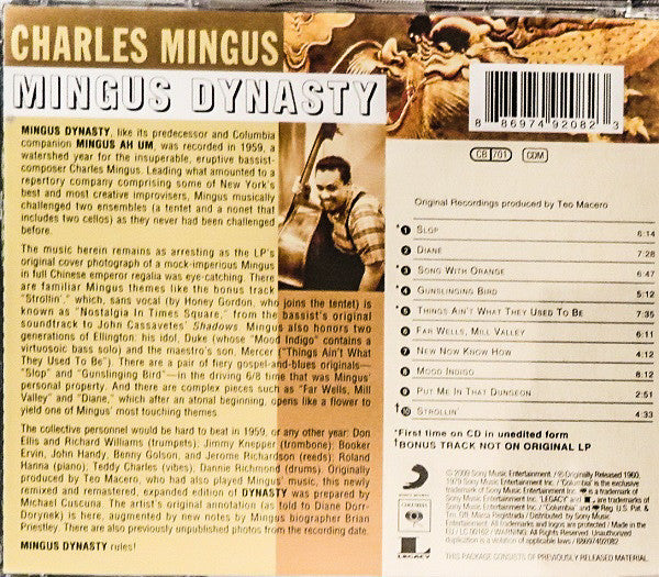 Charles Mingus ~ Mingus Dynasty (Vinyl) - Djungel & Jazz