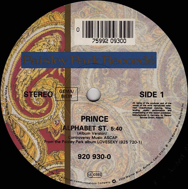 Prince ~ Alphabet St. (Vinyl) - Djungel & Jazz