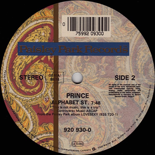 Prince ~ Alphabet St. (Vinyl) - Djungel & Jazz