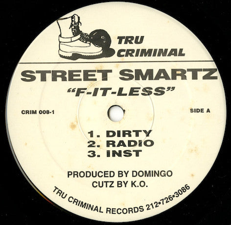 Street Smartz ~ F-It-Less (Vinyl) - Djungel & Jazz