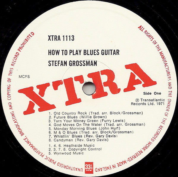 Stefan Grossman / Aurora Block ~ How To Play Blues Guitar (Vinyl) - Djungel & Jazz