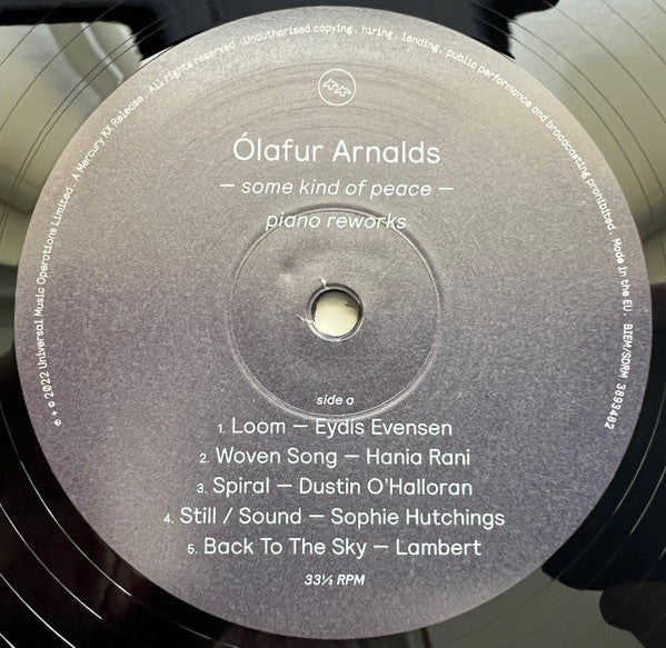 Ólafur Arnalds : Some Kind Of Peace - Piano Reworks (LP, Album)