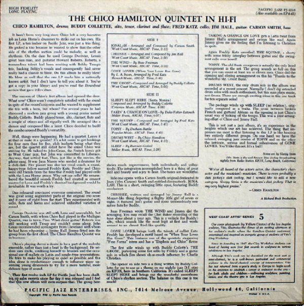Chico Hamilton Quintet ~ Chico Hamilton Quintet In Hi-Fi (Vinyl) - Djungel & Jazz
