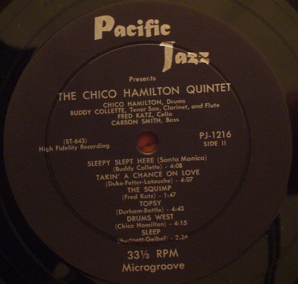 Chico Hamilton Quintet ~ Chico Hamilton Quintet In Hi-Fi (Vinyl) - Djungel & Jazz