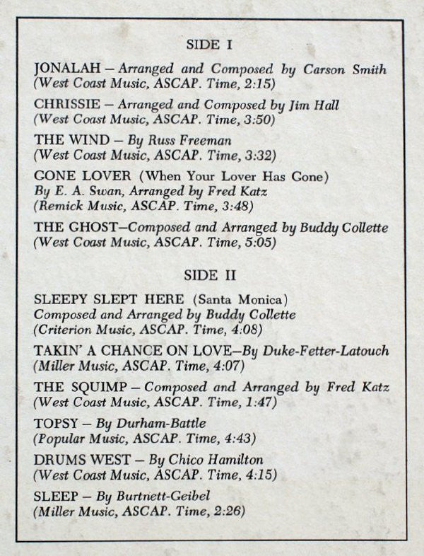 Chico Hamilton Quintet ~ Chico Hamilton Quintet In Hi-Fi (Vinyl) - Djungel & Jazz