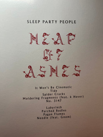 Sleep Party People ~ Heap Of Ashes (Vinyl) - Djungel & Jazz