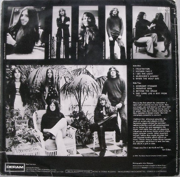 Jerusalem (4) : Jerusalem (LP, Album, Dec)