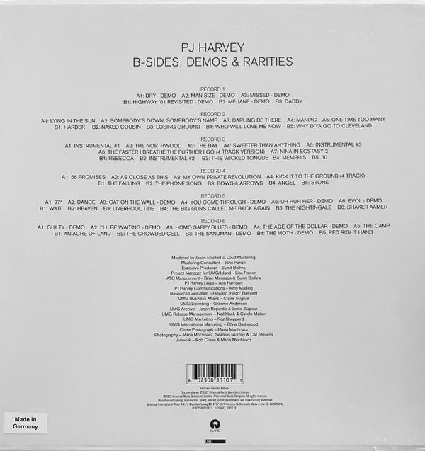 PJ Harvey : B-Sides, Demos & Rarities (Box, Comp + 6xLP, 180)