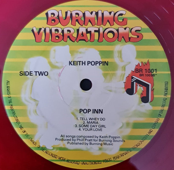 Keith Poppin : Pop Inn (LP, Album, Red)
