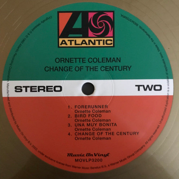 Ornette Coleman : Change Of The Century (LP, Album, Ltd, Num, RE, Gol)