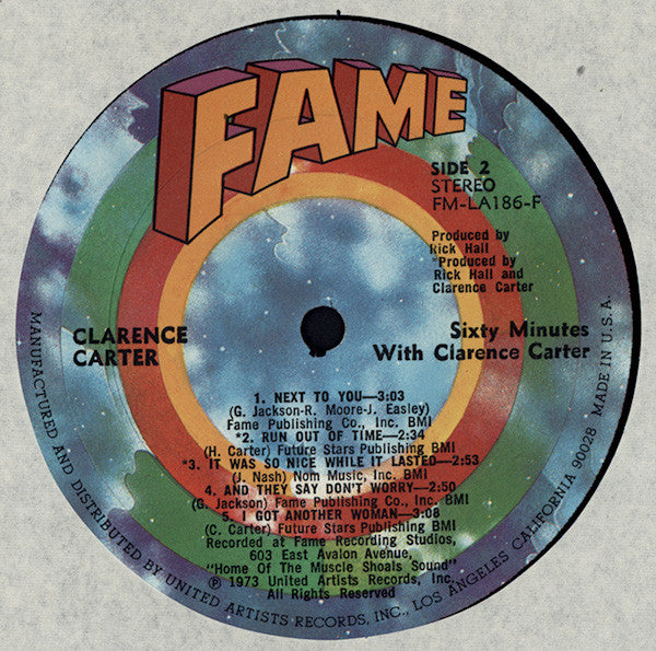 Clarence Carter : Sixty Minutes With Clarence Carter (LP, Album, All)