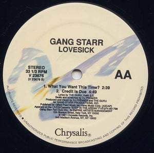 Gang Starr ~ Lovesick (Vinyl) - Djungel & Jazz