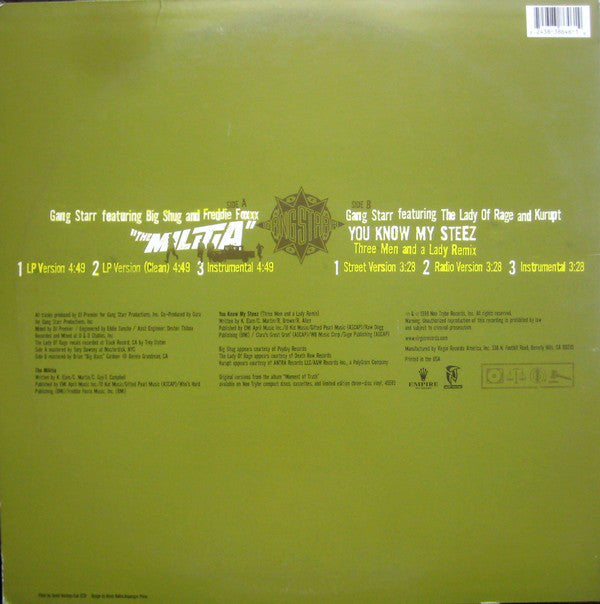 Gang Starr ~ The Militia (Vinyl) - Djungel & Jazz