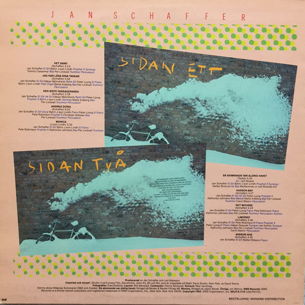 Jan Schaffer ~ Blå Passager Och Röda Vågor (Vinyl) - Djungel & Jazz