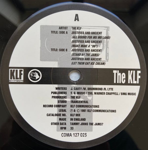 The KLF ~ Justified & Ancient (Vinyl) - Djungel & Jazz