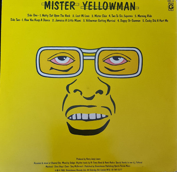 Yellowman : Mister Yellowman (LP, Album)