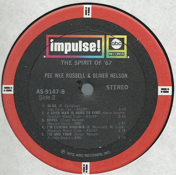 Pee Wee Russell And Oliver Nelson And His Orchestra ~ The Spirit Of '67 (Vinyl) - Djungel & Jazz