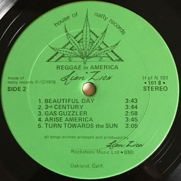 Lion Zion ~ Reggae In America (Vinyl) - Djungel & Jazz