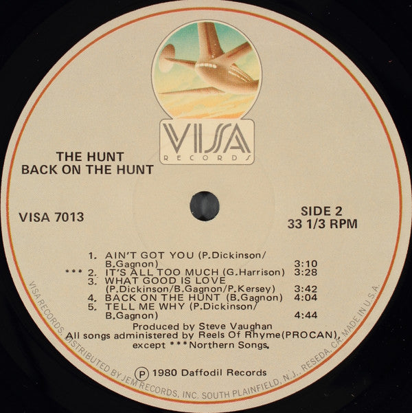 The Hunt  ~ Back On The Hunt (Vinyl) - Djungel & Jazz