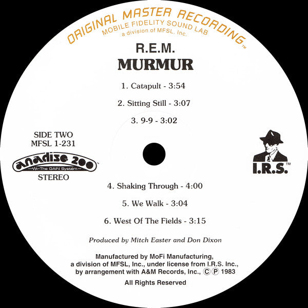 R.E.M. ~ Murmur (Vinyl) - Djungel & Jazz