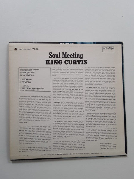 King Curtis : Soul Meeting (LP, Album, Mono)