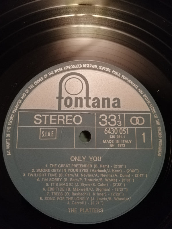 The Platters : Only You (LP, Comp)