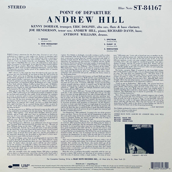 Andrew Hill ~ Point Of Departure (Vinyl) - Djungel & Jazz