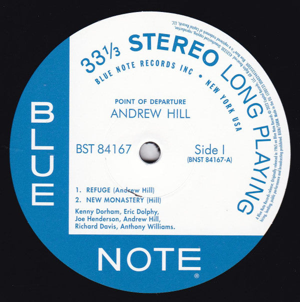 Andrew Hill ~ Point Of Departure (Vinyl) - Djungel & Jazz