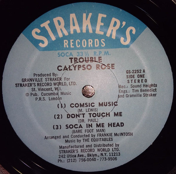 Calypso Rose : Trouble (LP)