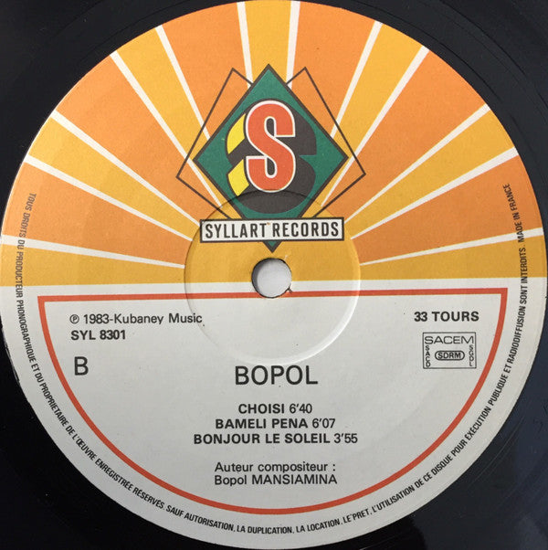 Bopol Mansiamina ~ Manuela (Vinyl) - Djungel & Jazz