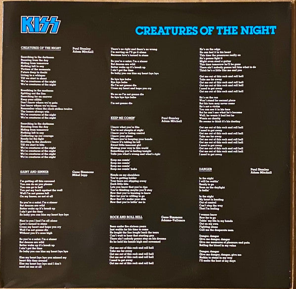 Kiss ~ Creatures Of The Night (Vinyl) - Djungel & Jazz