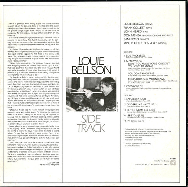 Louis Bellson ~ Side Track (Vinyl) - Djungel & Jazz