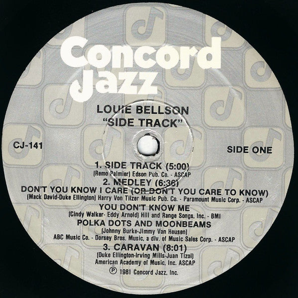 Louis Bellson ~ Side Track (Vinyl) - Djungel & Jazz