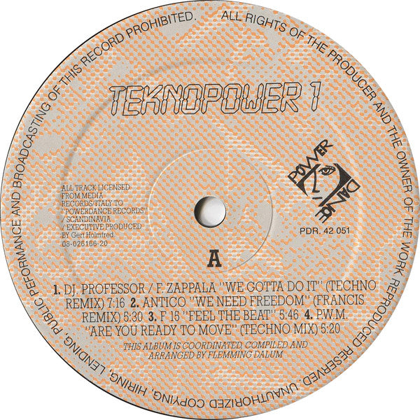 Various ~ Teknopower 1 (Vinyl) - Djungel & Jazz