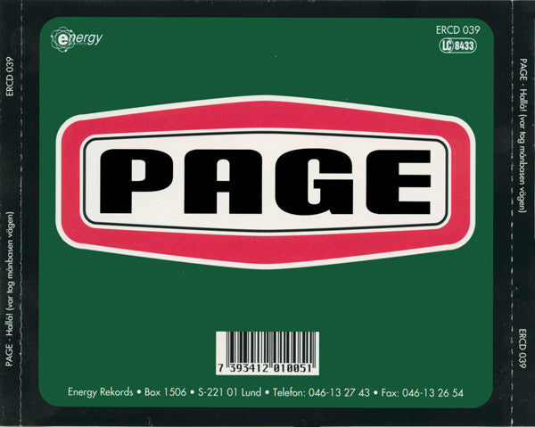 Page ~ Hallå! (Var Tog Månbasen Vägen?) (Vinyl) - Djungel & Jazz