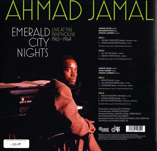Ahmad Jamal ~ Emerald City Nights - Live At The Penthouse 1963-1964 (Vinyl) - Djungel & Jazz