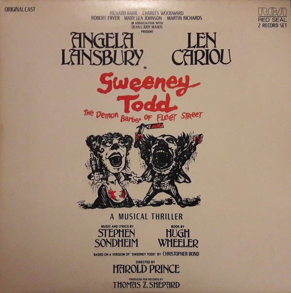 Angela Lansbury / Len Cariou ~ Sweeney Todd: The Demon Barber Of Fleet Street (Original Cast Recording) (Vinyl) - Djungel & Jazz