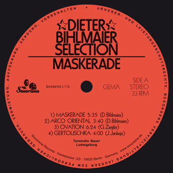 Dieter Bihlmaier Selection : Maskerade (LP, Album, RE, RM)