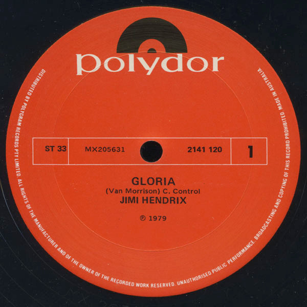 Jimi Hendrix ~ Gloria / All Along The Watchtower (Vinyl) - Djungel & Jazz