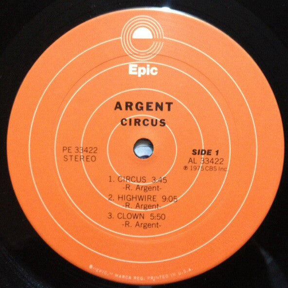 Argent ~ Circus (Vinyl) - Djungel & Jazz