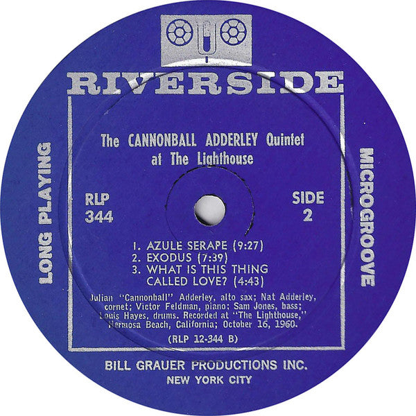 The Cannonball Adderley Quintet ~ At The Lighthouse (Vinyl) - Djungel & Jazz