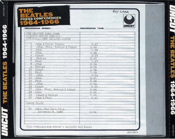 The Beatles ~ 1964-1966 (Press Conferences) (Vinyl) - Djungel & Jazz