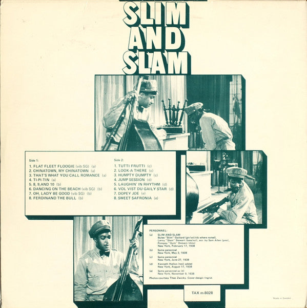 Slim And Slam ~ Slim And Slam (Vinyl) - Djungel & Jazz