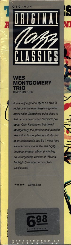 The Wes Montgomery Trio ~ A Dynamic New Sound: Guitar/Organ/Drums (Vinyl) - Djungel & Jazz