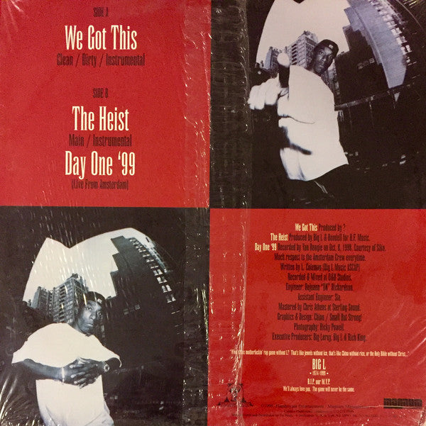 Big L ~ We Got This / The Heist / Day One '99 (Vinyl) - Djungel & Jazz