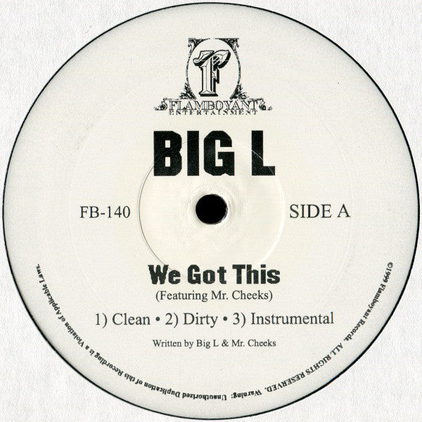 Big L ~ We Got This / The Heist / Day One '99 (Vinyl) - Djungel & Jazz