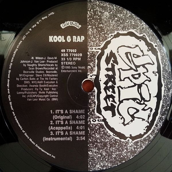 Kool G Rap ~ It's A Shame (Vinyl) - Djungel & Jazz